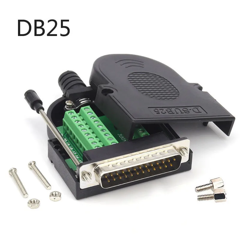 DB25 разъем 25Pin Мужской и Женский головка сигнальный разъем отверстие печатной платы адаптер паяльная головка последовательный порт головка 25 Pin - Цвет: A