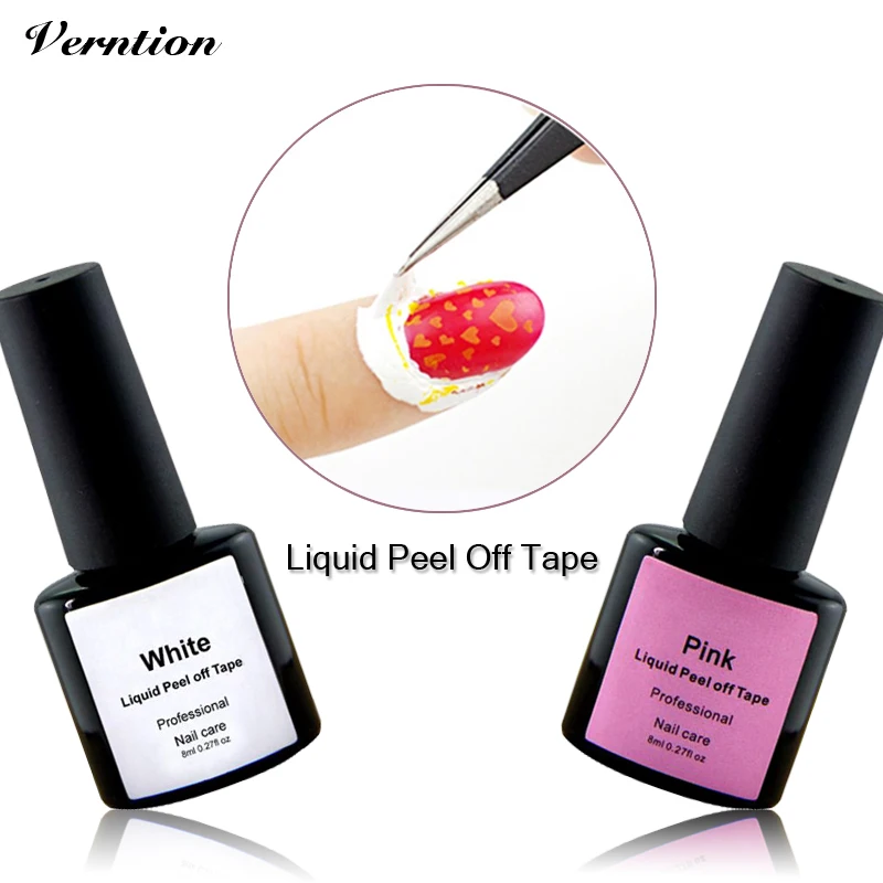 8ML Peel Off Liquid Latex Nail Protected Palisade Art Tape Latex Tape