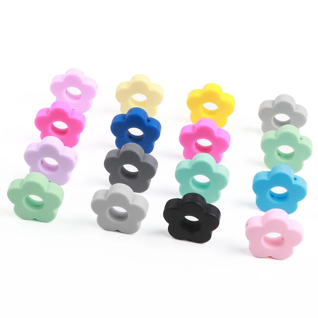 TYRY.HU 5pc 12mm Silicone Letters Beads Cube Alphabet Personalized Any Name  DIY Pacifier Chains Chewing Alphabet Beads