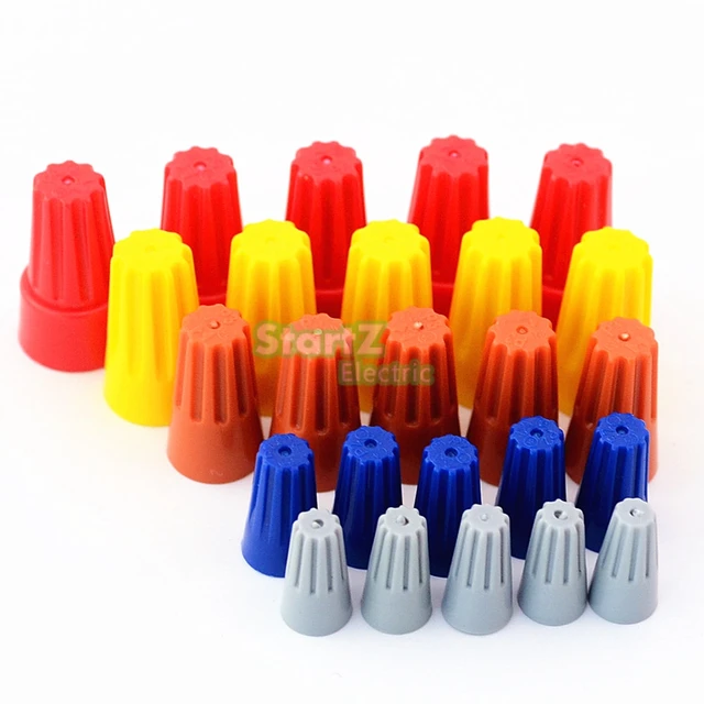 100pcs lot electrical wire connector twist on terminals cap spring Fuse Wire Connector 100pcs lot electrical wire connector twist on terminals cap spring insert assortment p1 p2 p3 p4 p6