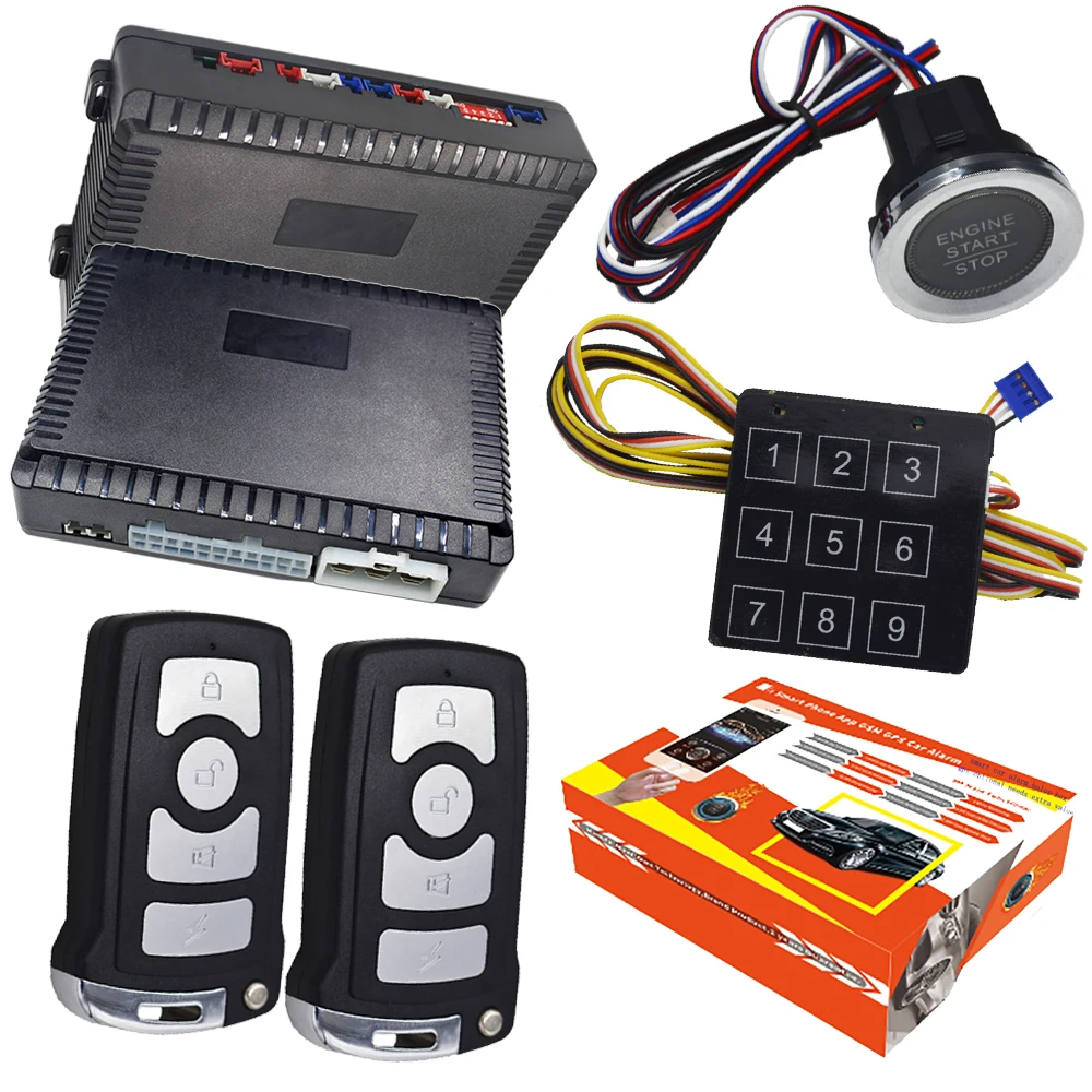 illegal start alarm anti theft pke auto lock unlock 12v cars car alarm