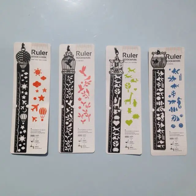 40 PCS/LOT Delicate cutout book mark ultra-thin metal ruler bookmark tape ruler brief book marker fashion bookmarks
