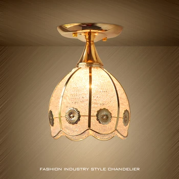 

European-Style Ceiling lamp Creative LED Three-Head Circular Rectangle Modern Simple Corridor Restaurant Porch Lighting Fixture
