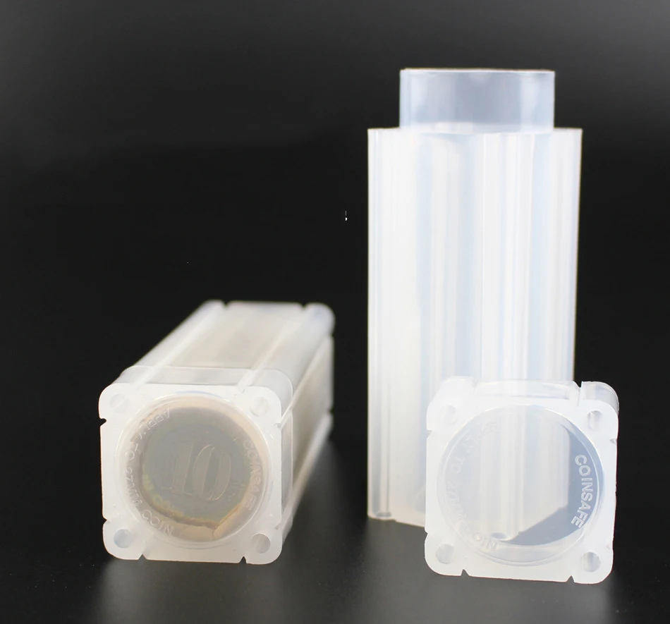 

Multiple Pccb Clear Round Cases Coin Display Storage Plastic Protective Tube Holder Storage Boxes Applied 1pcs