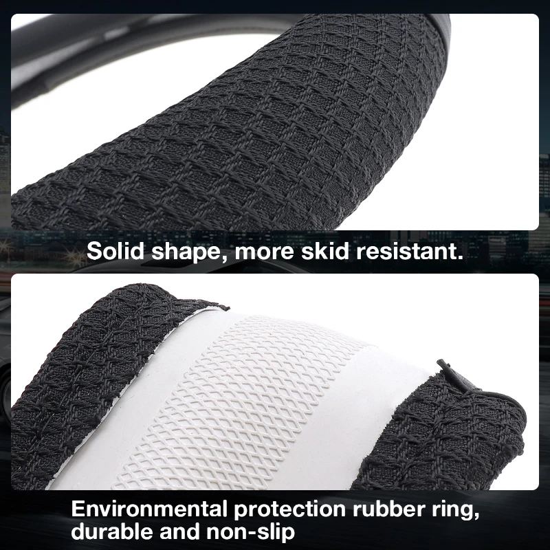 38 CM high grade Leather Car Steering Wheel Cover Soft Anti-Slip Steering Cover steering-wheel cubre funda volante coprivolante 38 CM high grade Leather Car Steering Wheel Cover Soft Anti-Slip Steering Cover steering-wheel cubre funda volante coprivolante