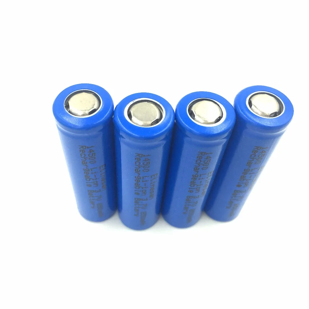 4 шт./лот Etinesan 14500 3 7 V 850mAh Защищенный Литий-ионный аккумулятор для фонарика факела