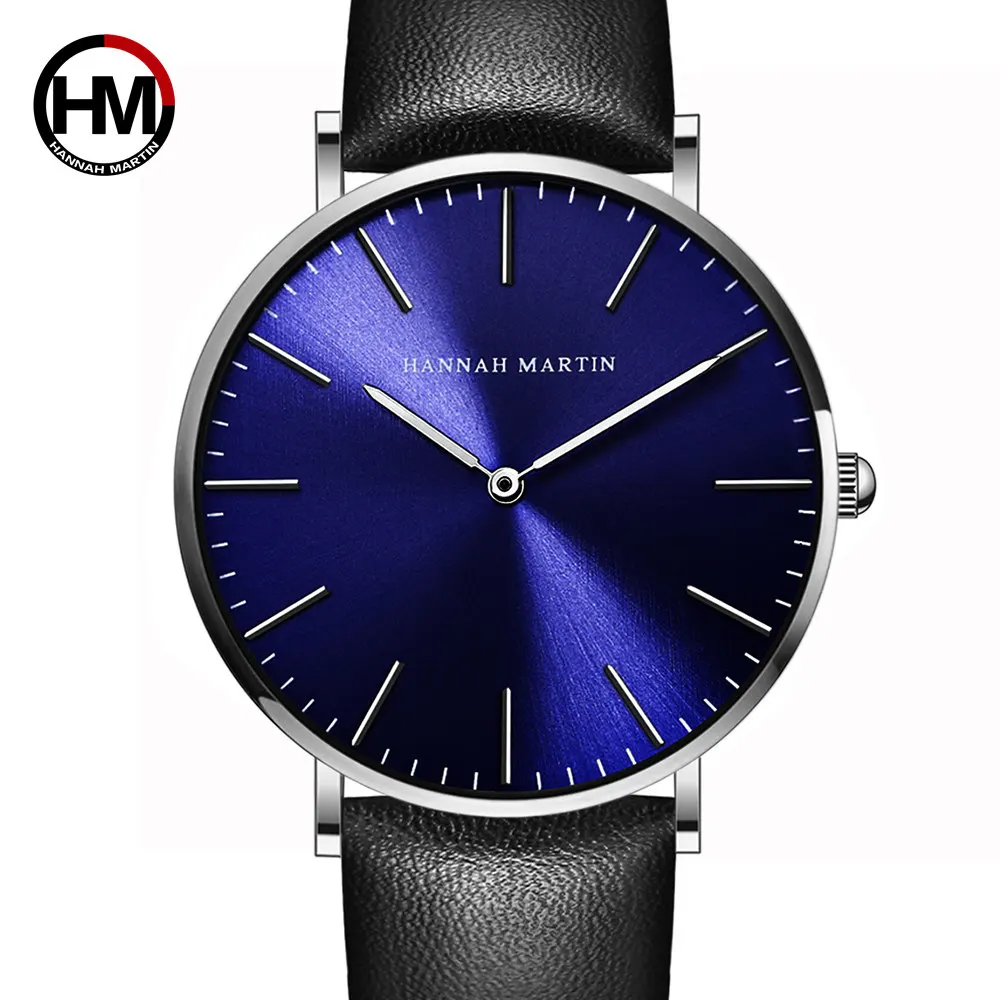 

Men Fashion Casual Brand Japanese quartz movement Leather Strap Minimalist Ultrathin Wrist Watch Waterproof High Quality Relogio