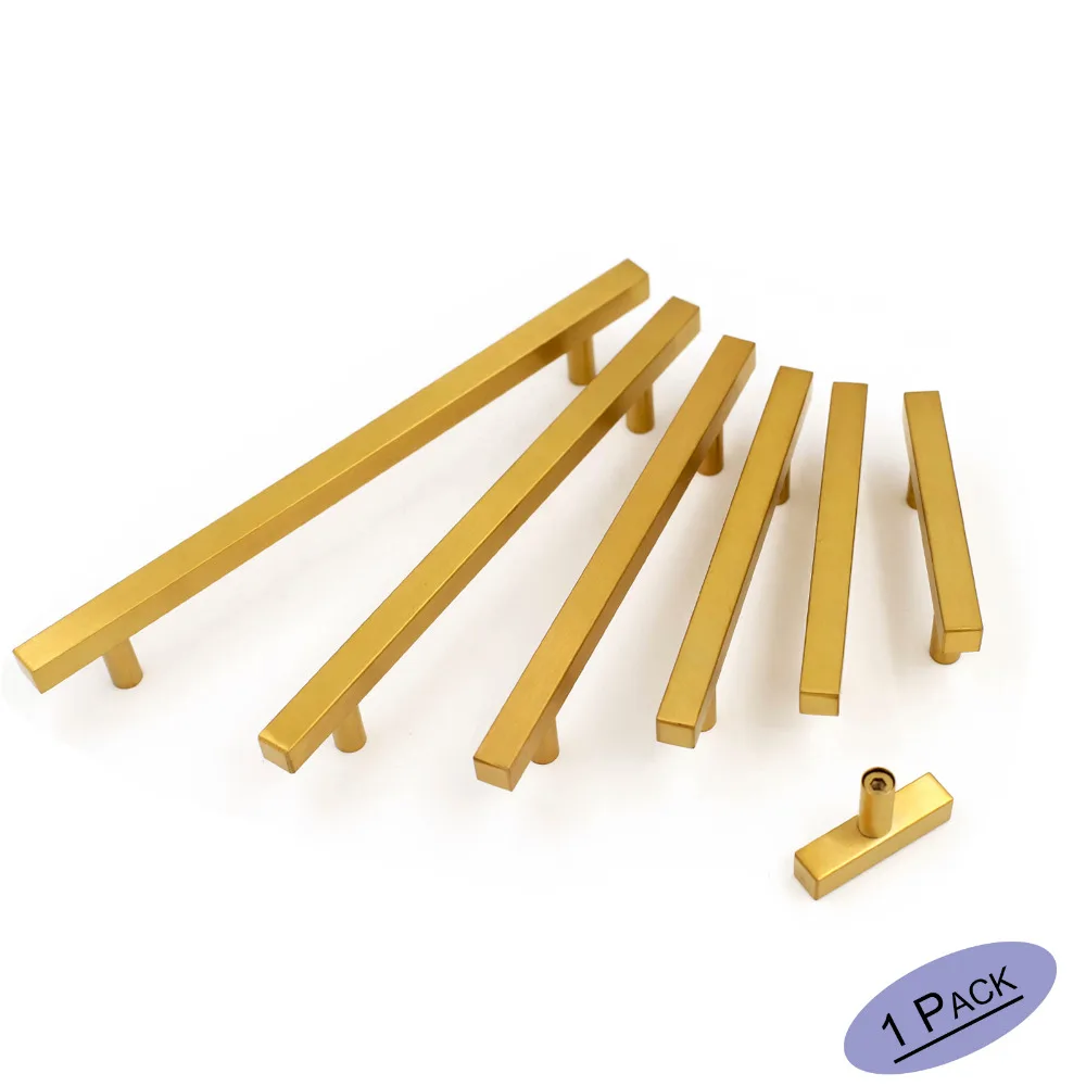 Gold Kitchen Drawer Pulls Bathroom Cabinet Knobs Handles