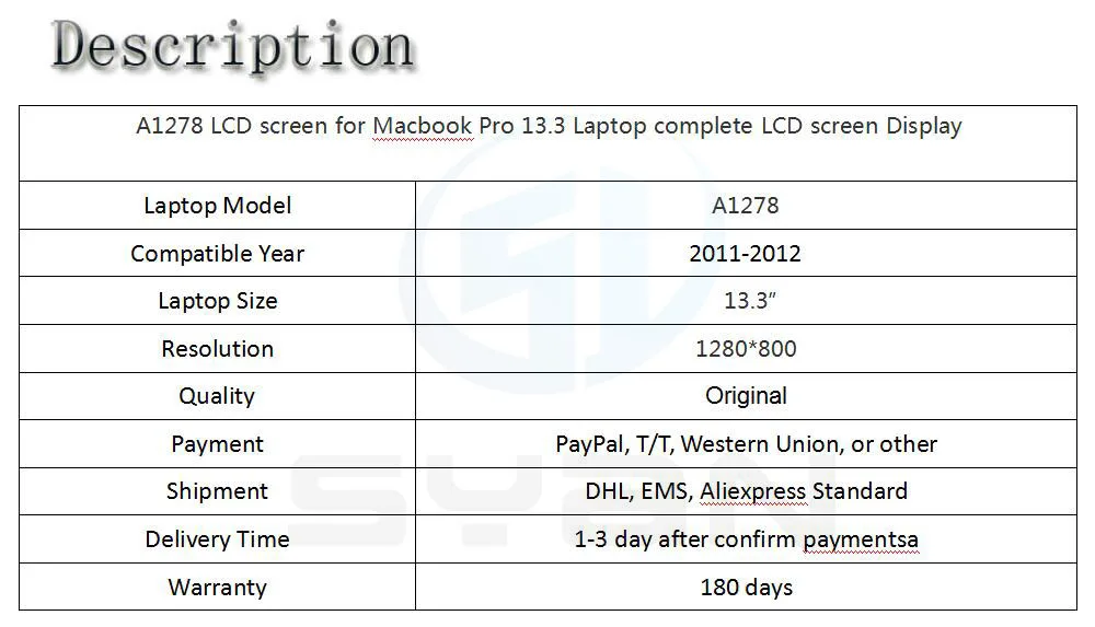 A1278 широкоформатный lcd-экран для Macbook Pro 13,3 ЖК-дисплей светодиодный Дисплей экран в сборе с Стекло 2012 год