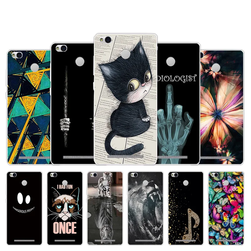 

Phone Cases For Xiaomi Redmi 3 Pro 3s Redmi 3s Marabou Design Silicon for Redmi 3S Pro Back Cover Clear for Xiaomi Redmi 3 Pro