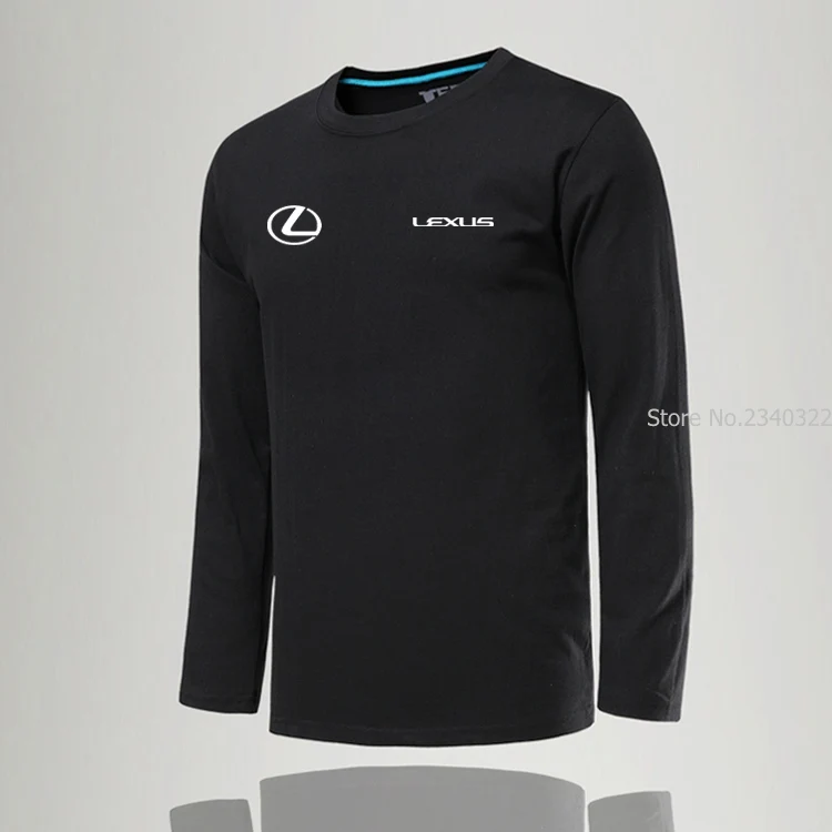 Новое поступление, Весенняя модная мужская футболка с длинными рукавами Lexus, мужские крутые футболки, футболка