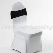 Горячая спандекс лайкра чехол для свадебного стула широкие пояса-кушаки Свадебная вечеринка стул именинника Декор ярко-синий красный черный белый розовый фиолетовый