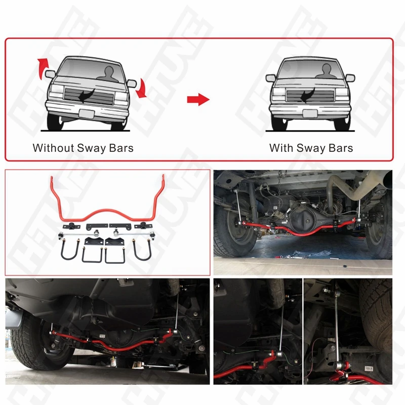 H-TUNE 4x4 Аксессуары 22 мм задний анти-ролл раскачивающиеся штанги стабилизатор наборы для Hilux VIGO 05-14