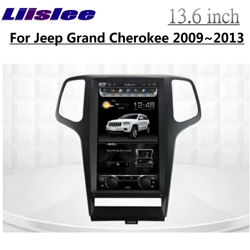 LiisLee Автомобильный мультимедийный для Jeep Grand Cherokee WK2 2009 2010 2011 2012 2013 NAVI gps wifi Аудио Радио навигационные карты 13,6 дюймов