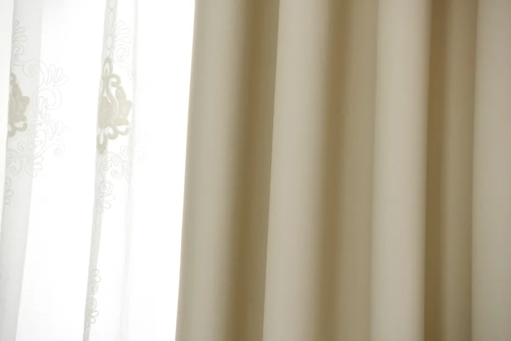 Бежевые однотонные шторы для спальни, высокое качество, занавески для гостиной, на окно, розовые шторы, жалюзи на заказ, 092& 30