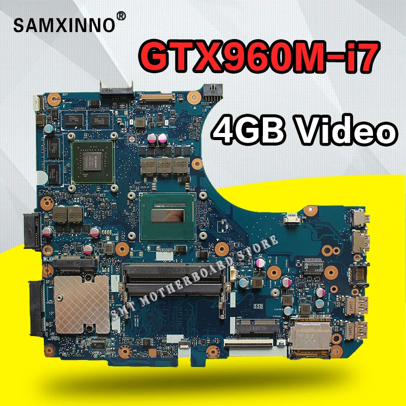 N551JW материнская плата для ноутбука For Asus N551JM N551JQ G551JW N551J тест оригинальная I7 4720HQ