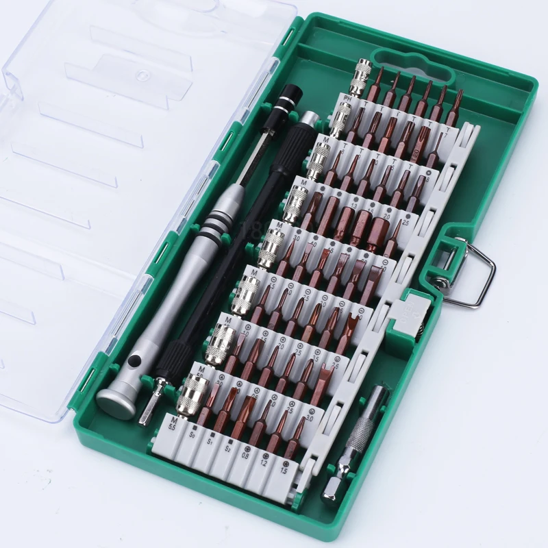 

Screwdriver Set S2 Alloy Steel Mobile Phone Computer Home Repair Disassemble Tool 60 in One