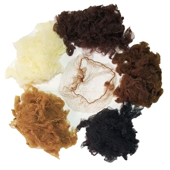 

Elastic lines beard cover hair nets sample soft invisible fine mesh color nylon dance hairnets bun cover 100pcs/lot