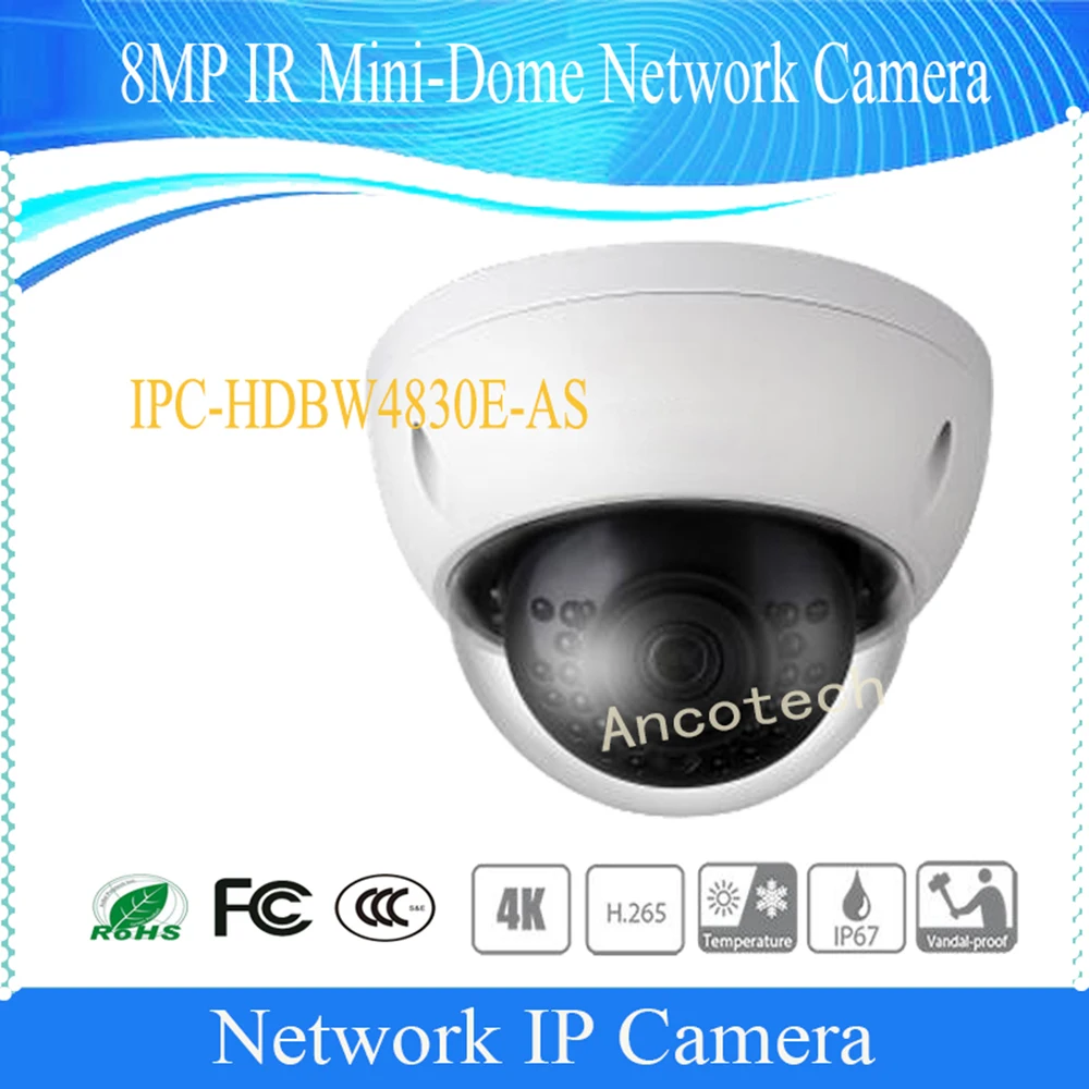 bilder für Freies Verschiffen DAHUA Sicherheit Ip-kamera CCTV 4 karat 8MP IR Mini-Dome Netzwerk Kamera IP67 IK10 mit POE ohne Logo IPC-HDBW4830E-AS bilder für Freies Verschiffen DAHUA Sicherheit Ip-kamera CCTV 4 karat 8MP IR Mini-Dome Netzwerk Kamera IP67 IK10 mit POE ohne Logo IPC-HDBW4830E-AS