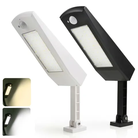 Movido a Energia Sensor de Movimento ao ar Livre à Prova Iluminação para Jardim Solar Lâmpada Dwaterproof Água Segurança Parede 48 Leds Quatro Modos Pólo Led