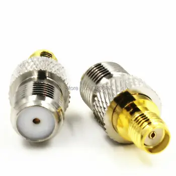

10PCS F Female Jack to SMA Female Jack Center RF Coaxial Adapter Connector