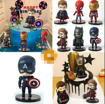 

Hot Selling New 2019 Hero Character Cartoon Character Puppet Steel Spider Spider Doll Cake Decoration Ornaments