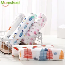 Хлопковые муслиновые пеленки для новорожденных, одеяла для малышей, разноцветные пеленки для младенцев, мягкие пеленки для сна, 1 шт