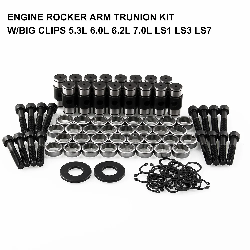 

LS Engine Rocker Arm Trunion Kit w/Big Clips 5.3L 6.0L 6.2L 7.0L LS1 LS3 LS7 Engine Rocker Arm Trunnion Kit Car Accessories
