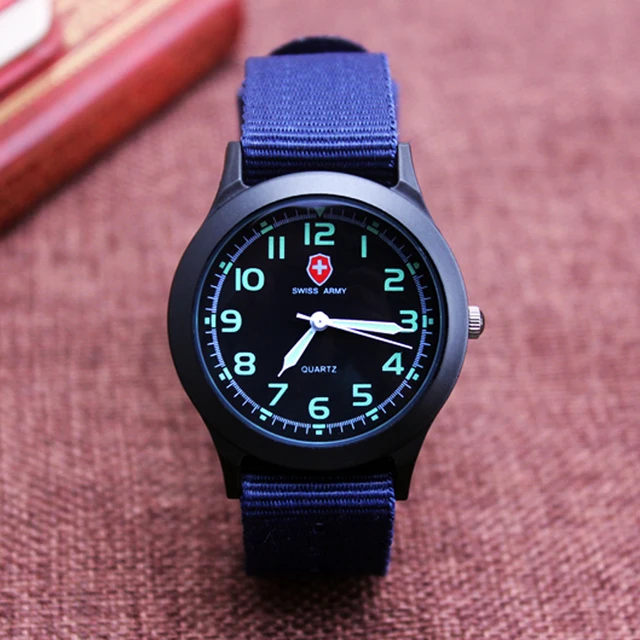 Middle school students unisex Platimum Nylon Fabric watch sport thin Boys girl's Middle school students unisex Platimum Nylon Fabric watch sport thin Boys girl's