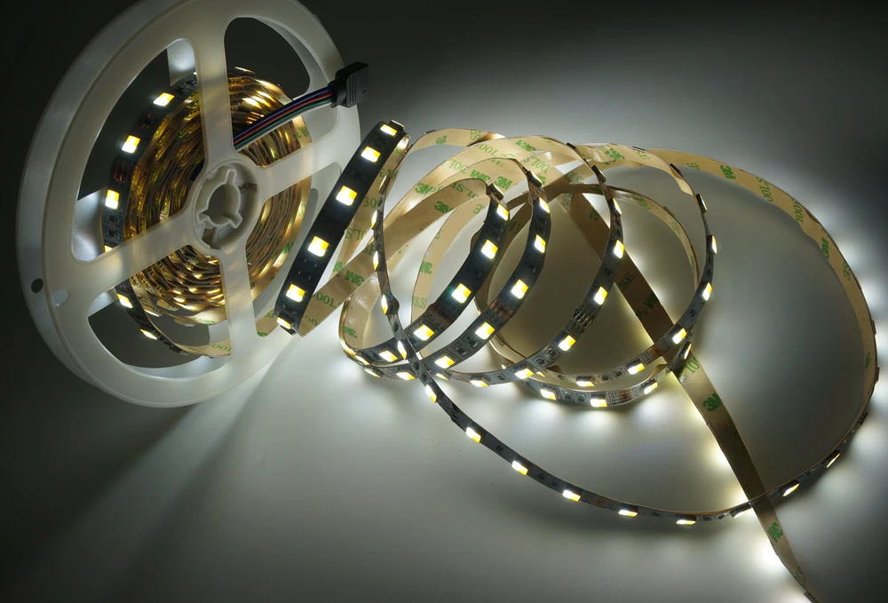 Лента светодиодная двухцветная 12 в пост. Тока 5 м/рулон|strip white|led strip white5050 led |
