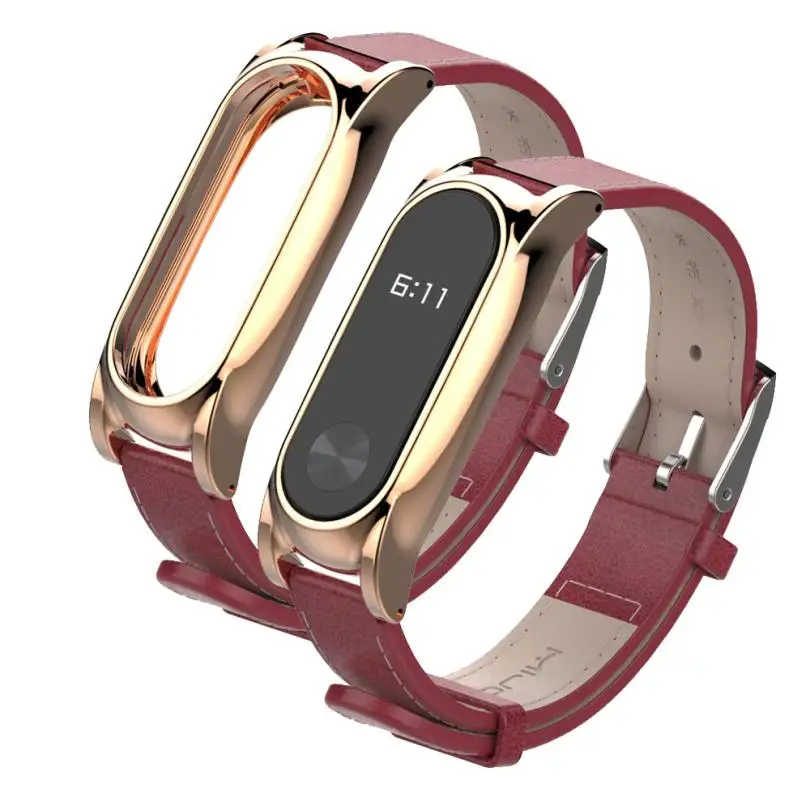 CARPRIE Watch Band Replacement New Fashion Leather Smart Wrist Strap for Xiaomi Miband 2 JA04 Drop shipping | Электроника