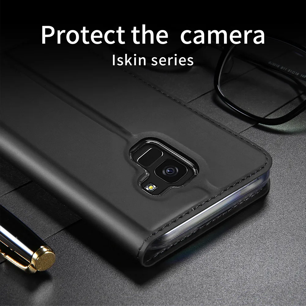 Leather Case for Samsung Galaxy A6 Plus 2018 Case cover Coque Phone Shell Card Holder Wallet Flip Cover For FundaSamsung Galaxy A6 2018 case cover Funda6