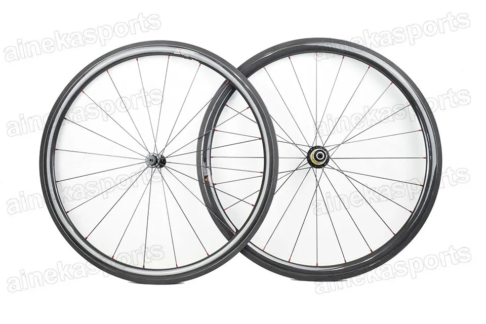 Perfect 700C 38mm Carbon Wheels with 20.5mm/23mm/25mm wide Clincher Tubular Tubeless carbon wheels Bitex R13/ Powerway R13 bicycle hub 1