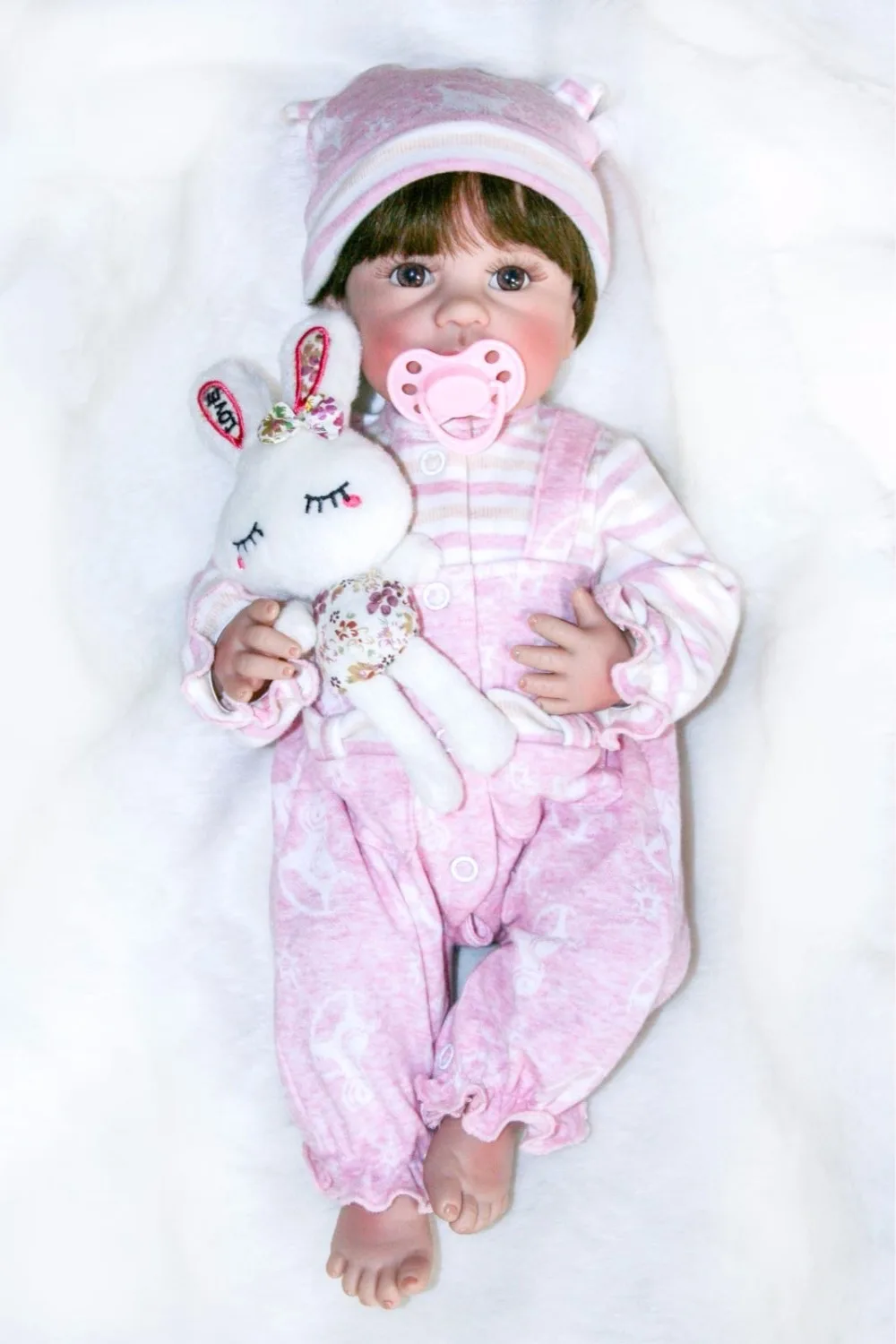 

40cm Full Body Silicone Vinyl Reborn Baby Doll 16inch Newborn Girls Babies Doll Bath Toy Child Birthday Gift Present Child Play