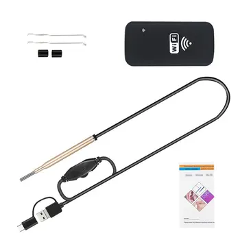 

WiFi 3.9mm Wireless Auditory Endoscope Digital Ear Otoscope Inspection Camera with 6 Led Borescope Lights