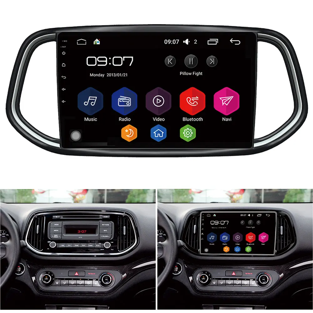 Flash Deal 10.1" IPS 4G DSP Carplay Android 8 Octa Core 4GB RAM 64GB ROM RDS Car DVD Player Radio Stereo GPS Glonass For Kia KX3 2014-2017 0
