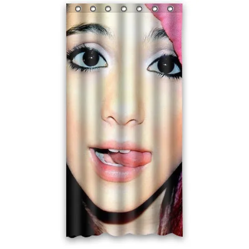 Alta calidad vintage diseño cortinas de baño de impresión mujer caliente ariana grande cortina de ducha.jpg