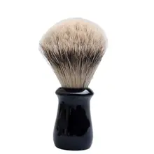 CSB Black Resin Handle Silvertip Badger Hair Shaving Brush Barber Shop Beard Shaving Brush