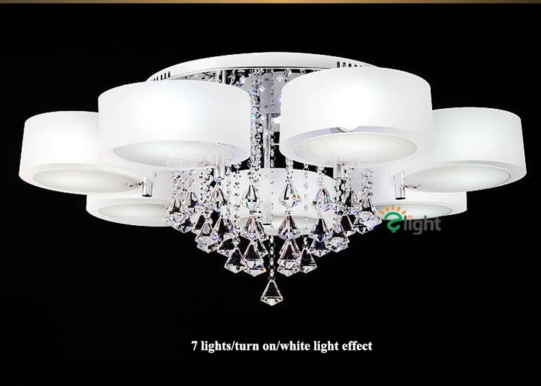 Lustres de Cristal Lustre de Teto Sala de Jantar Lustre Moderno Dimmable Levou Iluminação Luminaria Acrílico Anel Luzes da Levou Dispositivo Elétrico 16 modern lustres