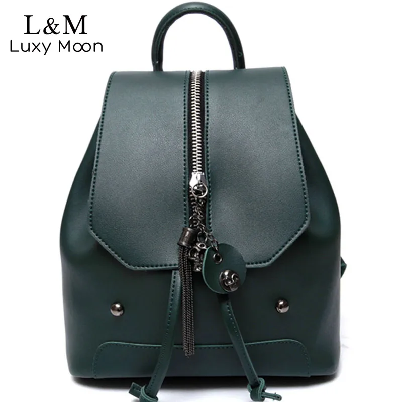 Vintage Backpack Women Leather Rucksack High Quality PU Leather School Bag For Teenage Girls Shoulder Bags