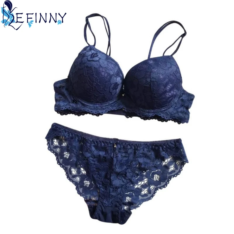 Бюстгальтер с пуш апом и кружевной вышивкой 2018|bra set|push-up braset bra |
