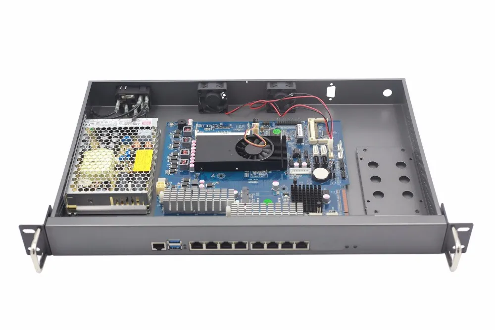 Hcipc B204-1 HCL-SC1037-8LB, Системы, C1037U 82583 V 8LAN 1U брандмауэр Barebone, 1U 8LAN маршрутизатор, 8LAN материнская плата, 1U разъединяет