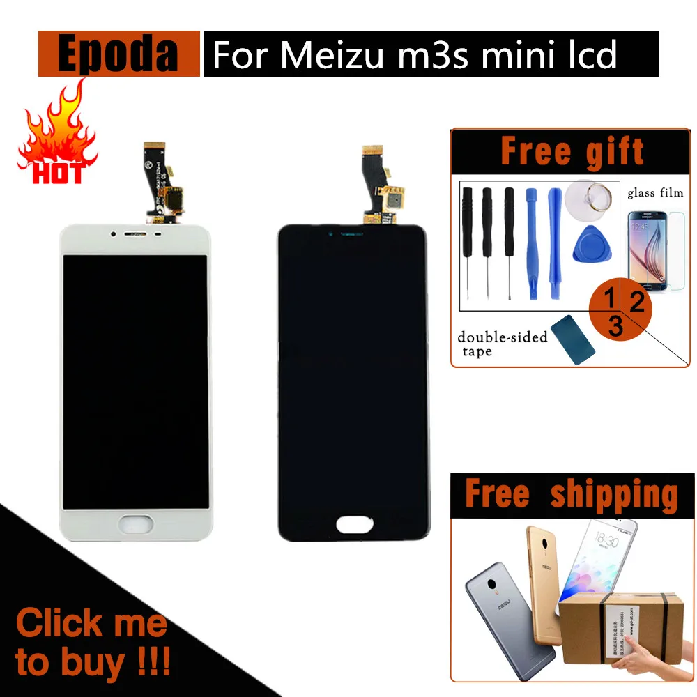 AAA Качество LCD для MEIZU M3S Lcd дисплей с новой рамкой Замена экрана MEILAN 3S mini Digiziter Aseembly |