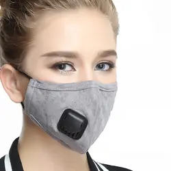 Открытый пыли-доказательство хлопок Регулируемая рот маска anti PM2.5 дымка респиратор угольный фильтр ветрозащитный Маски Рот