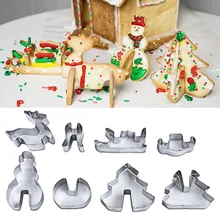 8 шт./компл. рождественское печенье плесень веселое рождественское печенье Плесень Фондант для форм кекса резак формочки для выпечки День рождения украшения