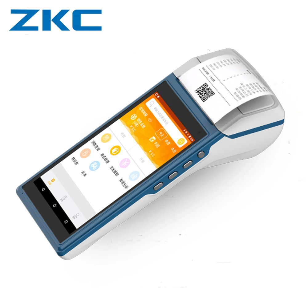 Кассовый аппарат модель ZKC5502 встроенный 58 мм Термопринтер/сканер камеры/NFC/4 г/wifi/Bluetooth все в одном pos машина