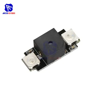 

Portable Mini Ultralight SMD 5050 RGB LED Alarm Buzzer WS2812B Programmable for RC Models