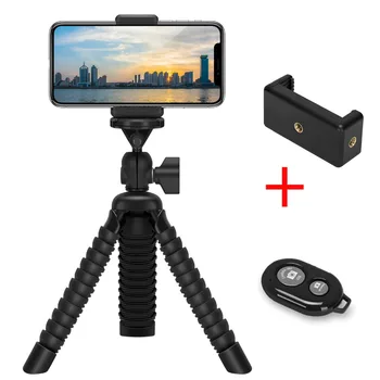 

DUSZAKE Flexible Gorillapod Octopus Mini Tripod for Phone Camera Mini Tripods for Phone Mobile Tripod For iPhone Samsung Xiaomi