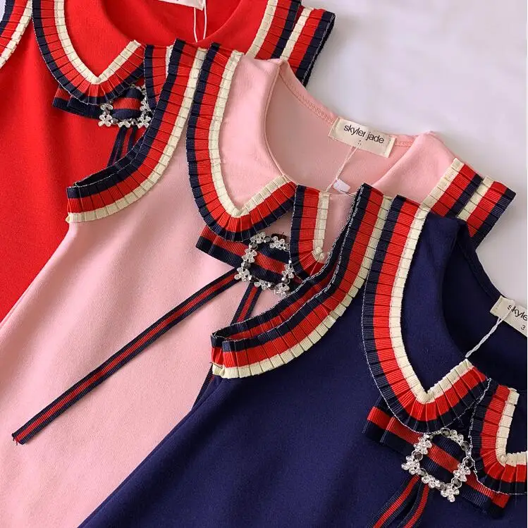 

Dresses For Girl 2019 Summer Girl Fashion Diamond Bow Party Tutu Dresses Child Dress Costumes For Children 2-6Y