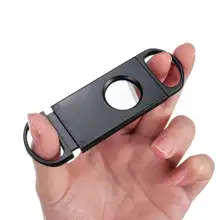 Карманный Каттер для сигар, портативные гильотинные ножницы из нержавеющей стали с двойным лезвием, ножницы для сигар, Подарочные ножницы